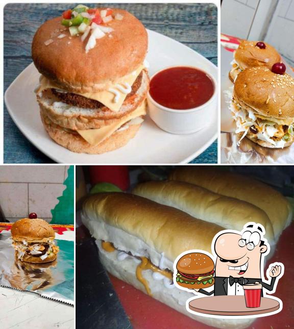 Get a burger at The Chennai sandwich shop