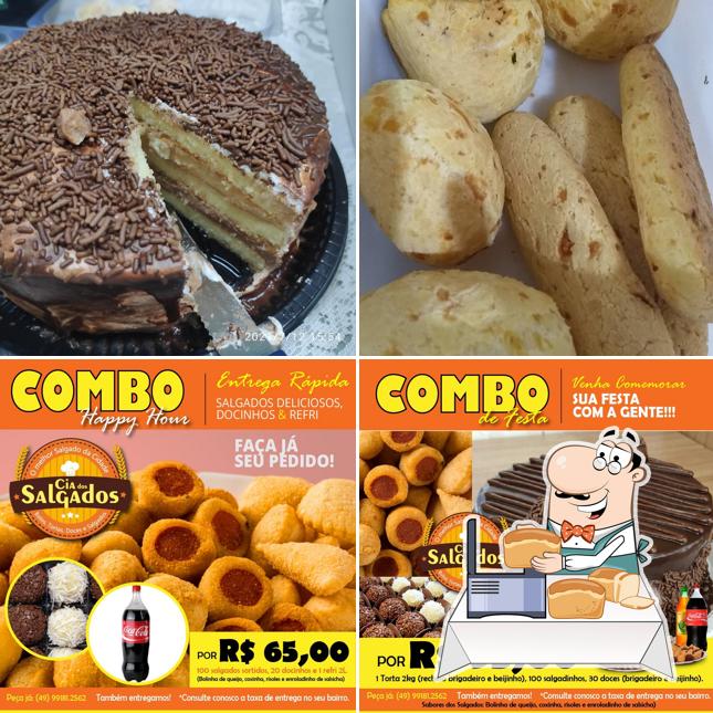 Pão-com-alho em Cia dos Salgados