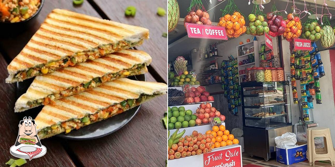 Club sandwich at Google Juice Park
