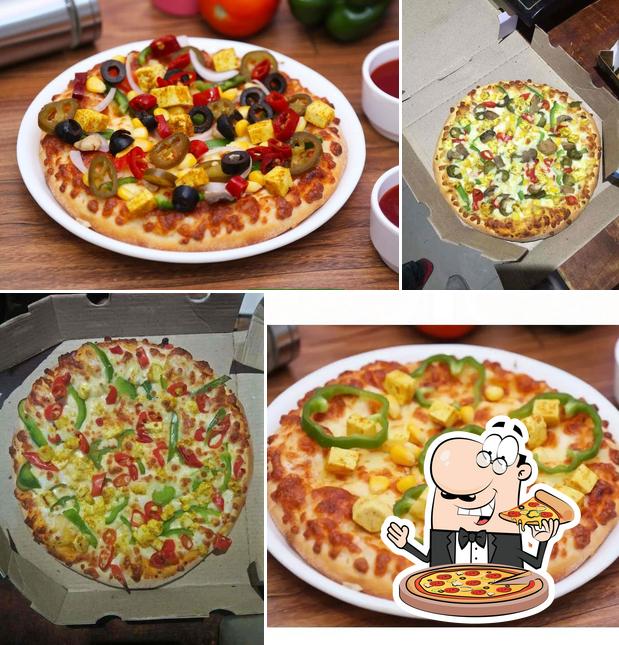 Pick various kinds of pizza