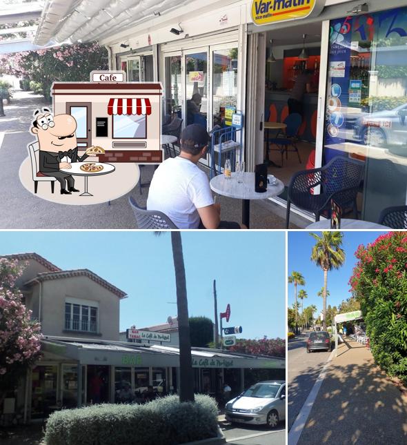 Voici la photo affichant la extérieur et intérieur sur Le café de portissol