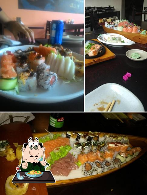 Comida em Donguri Sushi