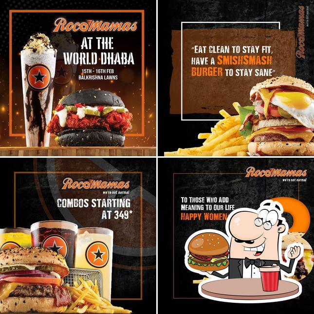 Get a burger at RocoMamas Pune