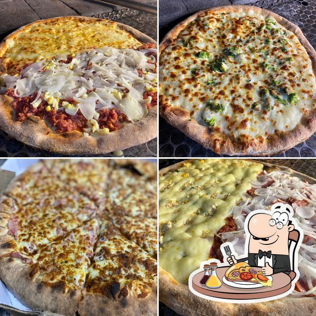 Escolha diferentes tipos de pizza