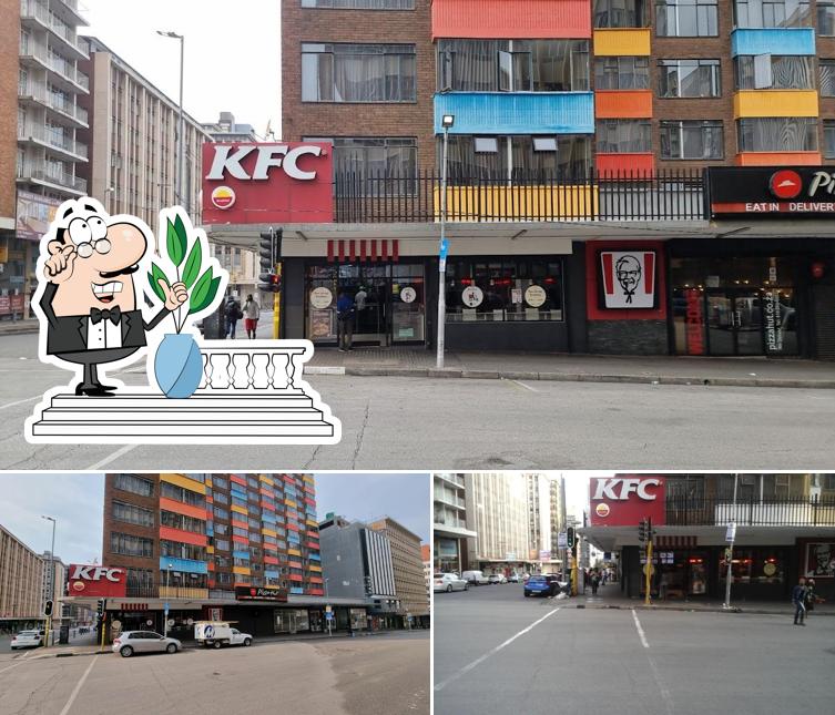 You can get some fresh air at the outside area of KFC Braamfontein
