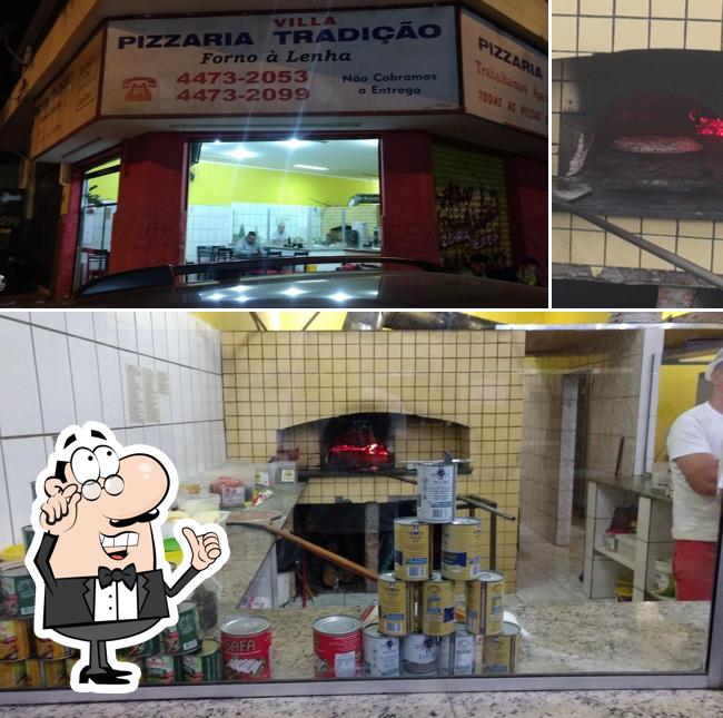 O interior do Pizzaria Villa Tradição