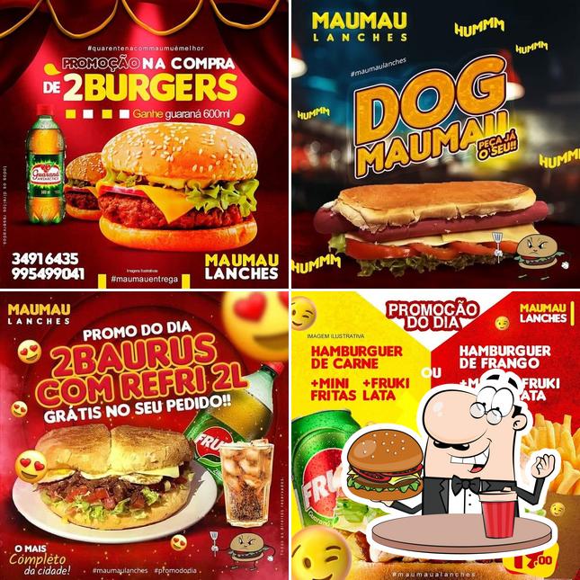 Peça um hambúrguer no Mau Mau Lanches