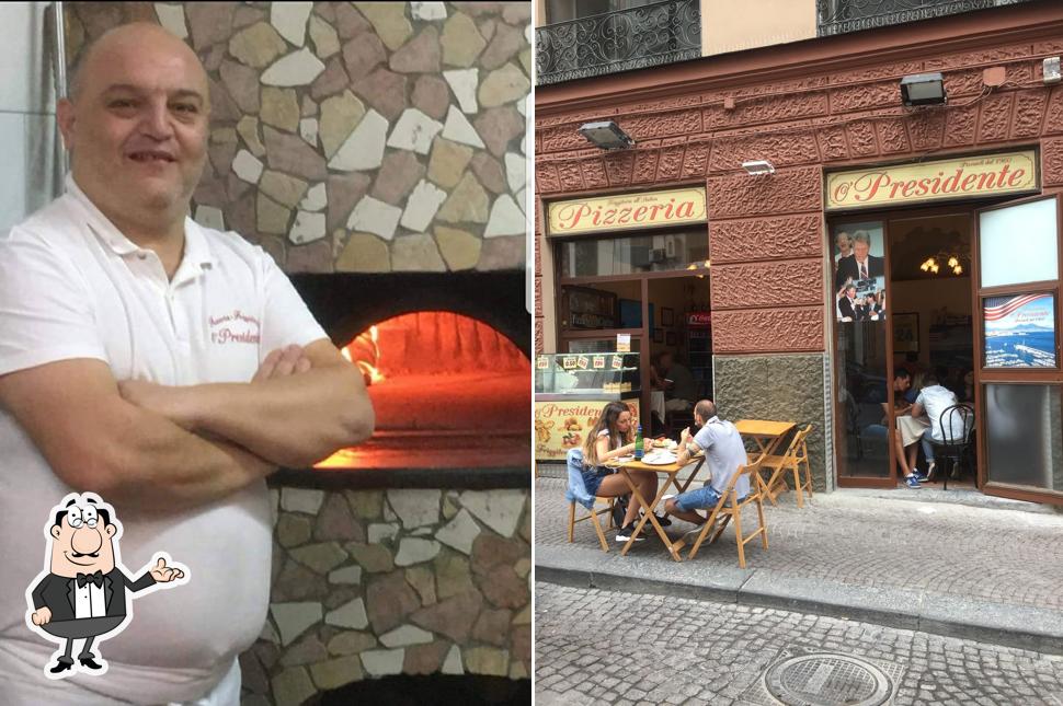 Gli interni di Antica Pizzeria O'Presidente