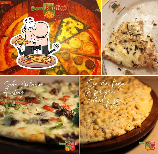 Escolha pizza no Dom Pauligi Pizzaria