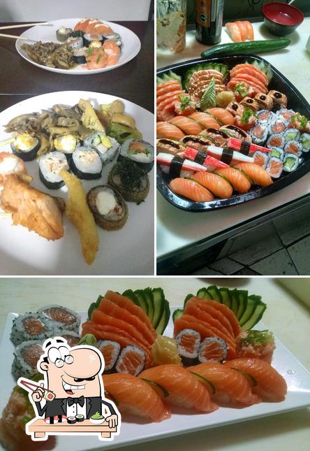 Escolha diversas opções de sushi