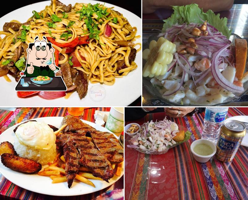 Еда в "Machu Picchu Peruvian Restaurant"