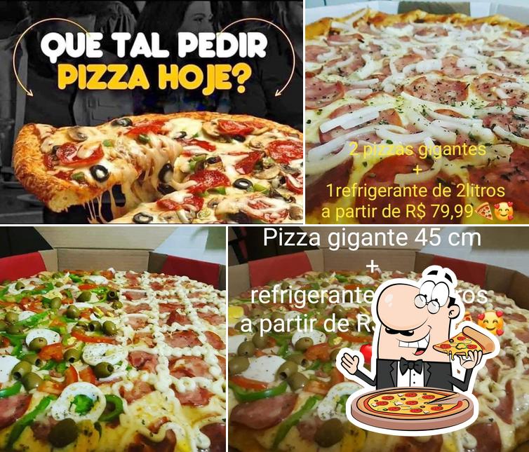 Escolha pizza no Pizzaria da Malu