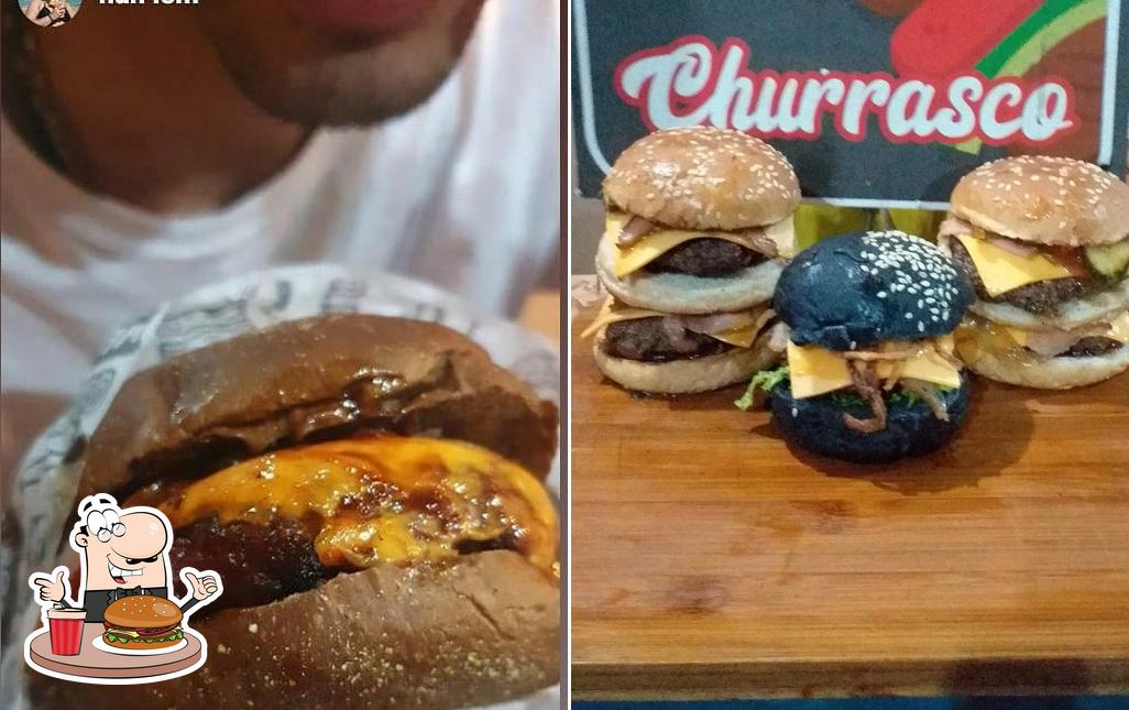 Os hambúrgueres do BURGUER NA BRASA HAMBURGUERIA irão saciar uma variedade de gostos