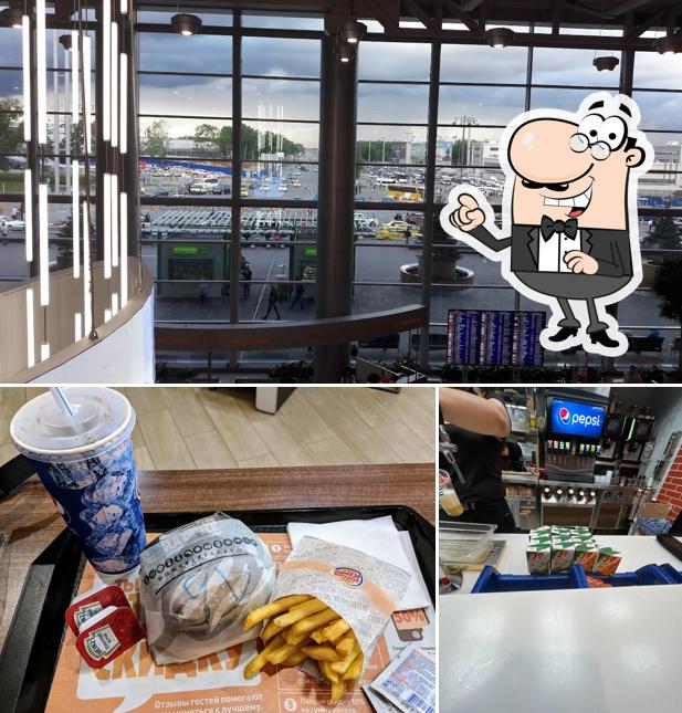 La photo de la intérieur et nourriture de Burger King’s