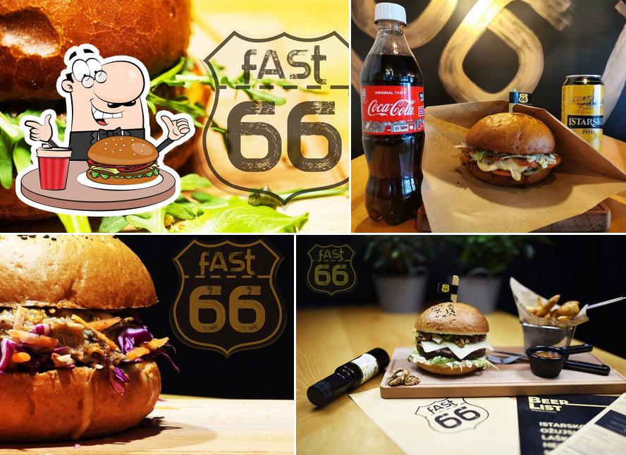 Commandez un hamburger à Fast 66