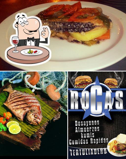 Meals at Las Rocas Restaurante