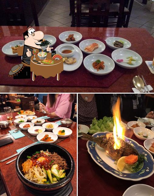 Essen im Restaurant Seoul
