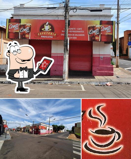 The photo of exterior and food at Cafeteria Paulista e Encomendas de Salgadinhos para Festa