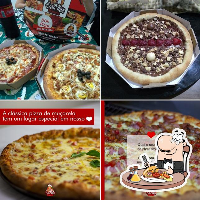 No Casamix Pizzas, você pode desfrutar de pizza