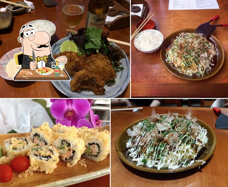 Comida em Okonomi-ya