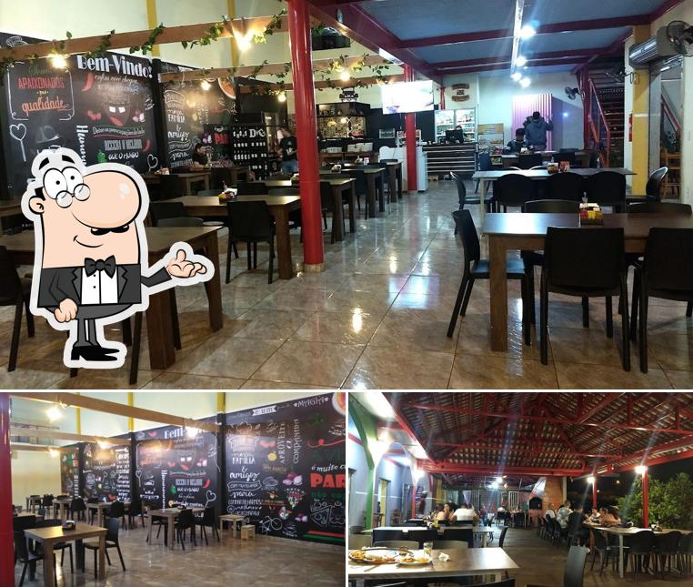 O interior do Dom Garcia Pizzaria