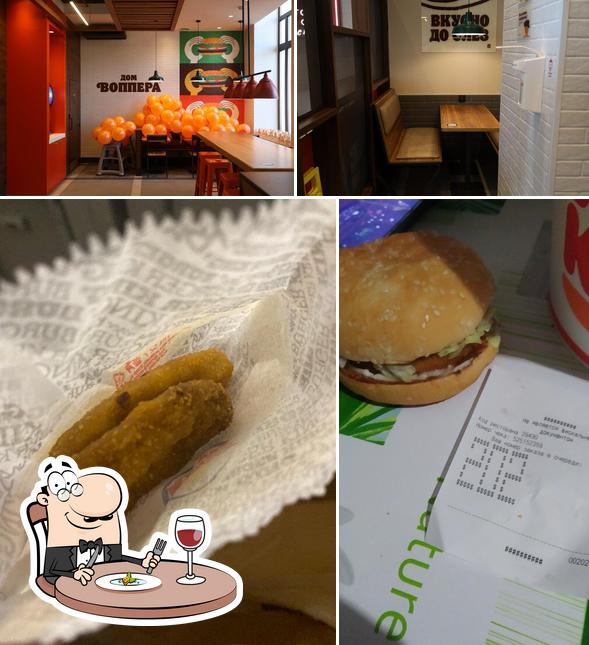 Take a look at the photo depicting food and interior at Burger King