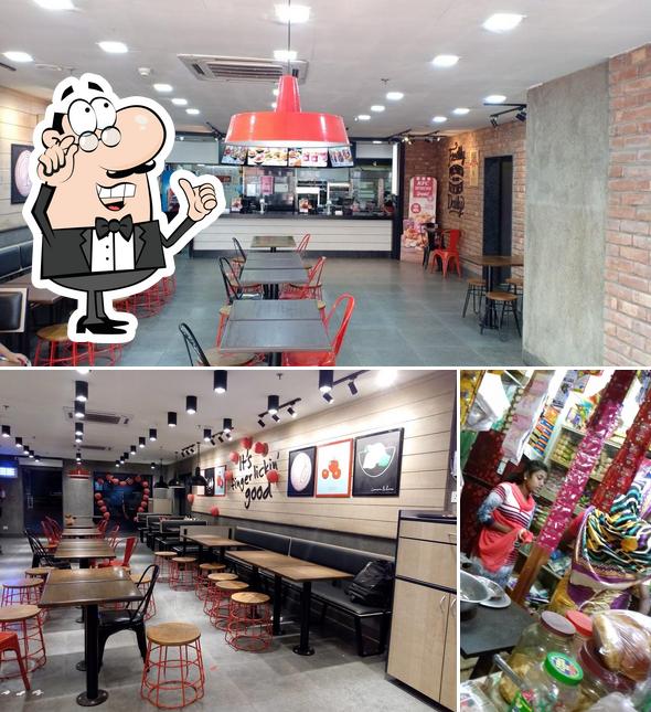 The interior of KFC