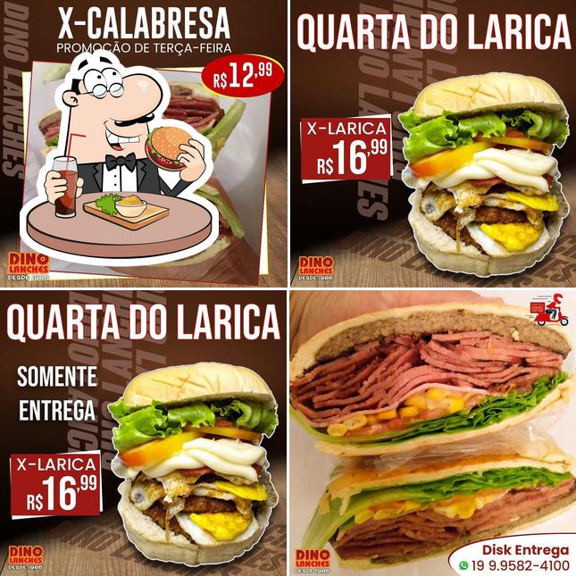 Peça um hambúrguer no Dino Lanches