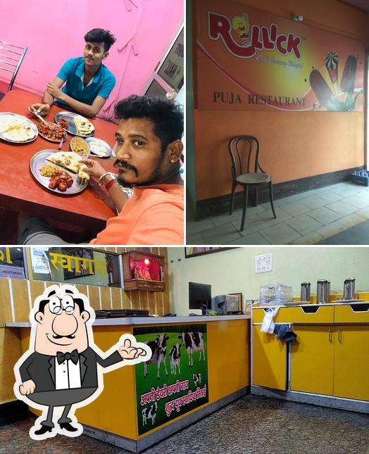 The interior of Puja Restaurant