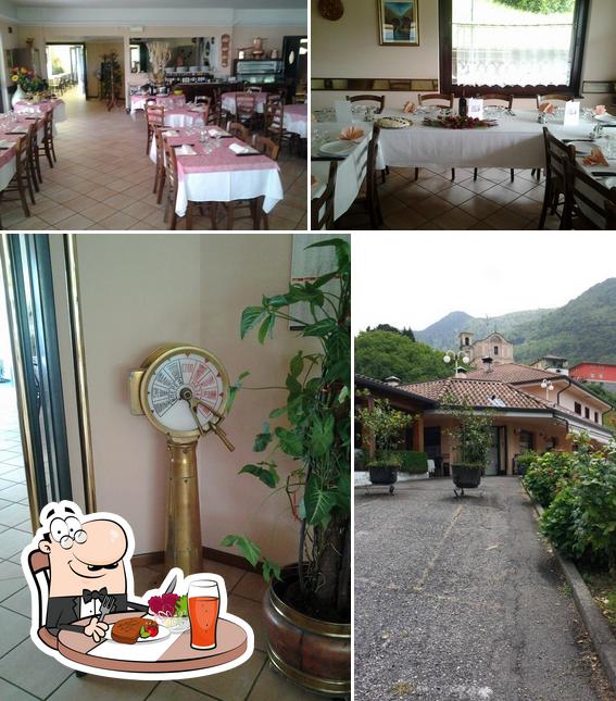 La foto della tavolo da pranzo e esterno di La Palazzina