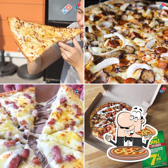 Prenez différents genres de pizzas