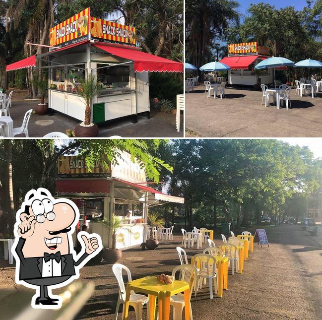 O interior do Snack shack