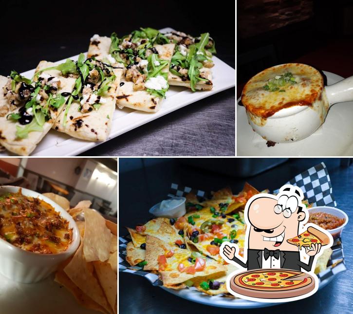 Try out pizza at The Office Resto Pub