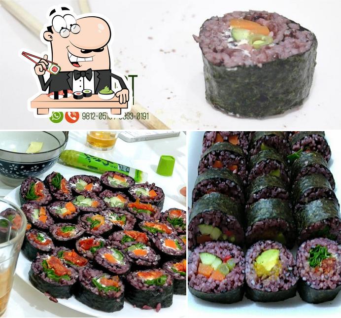 Peça diversas opções de sushi