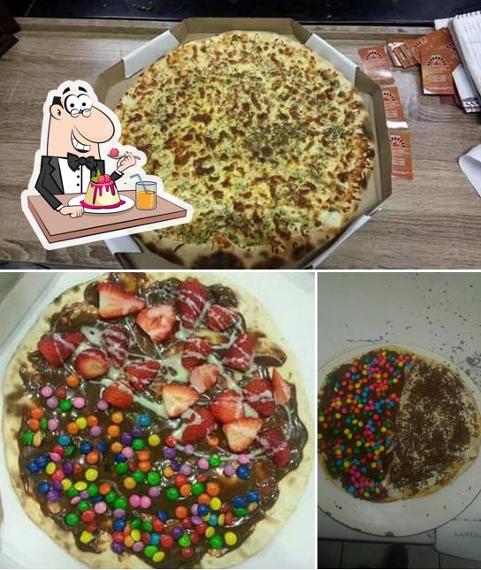 Pizzaria Dona Lenha Santa Rosa RS serve uma gama de pratos doces