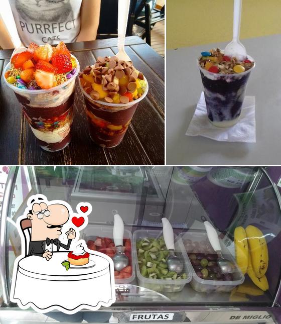 Açaí Magia oferece uma escolha de sobremesas