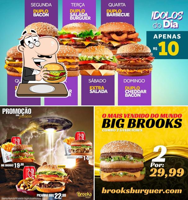 Experimente um hambúrguer no Brooks burguer