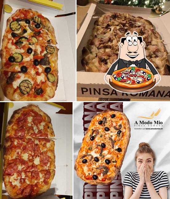 Order pizza at A Modo Mio
