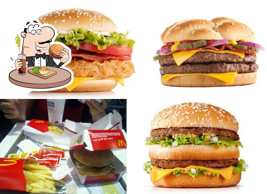Experimente um hambúrguer no McDonald's