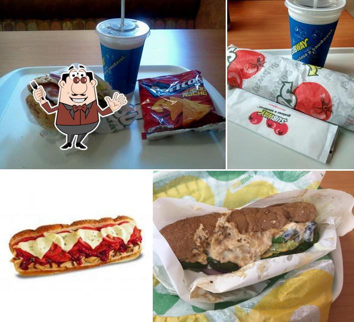 Bruschettas e falafels em Subway