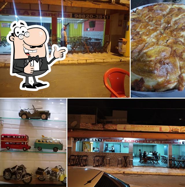 See this picture of Pizzaria Saborella