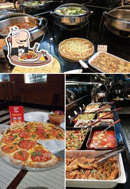 Escolha pizza no Restaurante Dalapa
