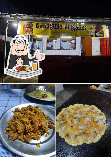 Take a look at the picture showing food and exterior at Kottayam Thattukada