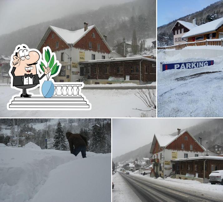 L'extérieur de hotel du lac des corbeaux La Bresse