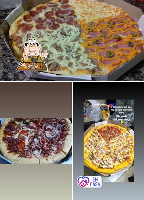 No Dona Portuga Pizzaria Delivery, você pode degustar pizza