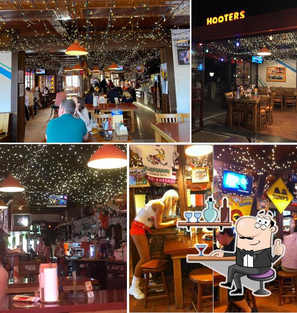 The interior of Hooters