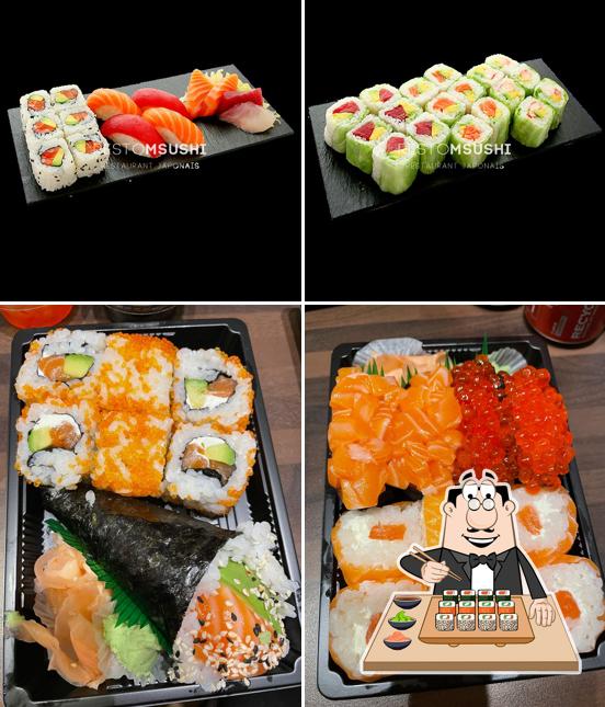 Les sushi sont offerts par Msushi - Puteaux