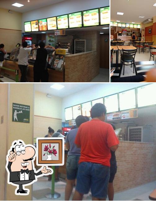 O interior do Subway