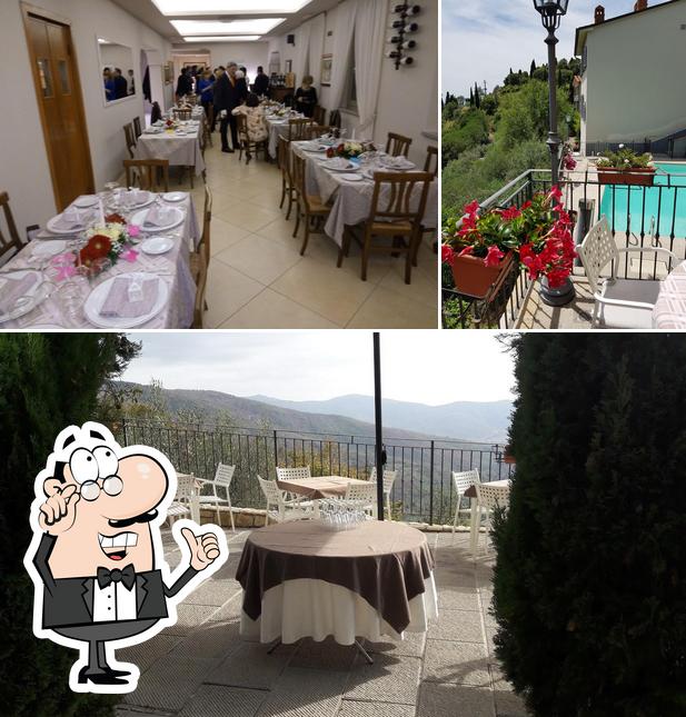 Gli interni di Locanda I Grifi