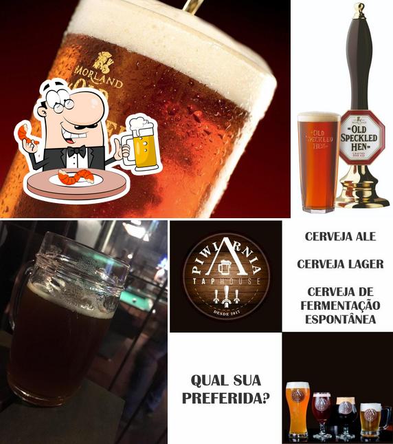 Peça uma tulipa de cerveja leve ou escura